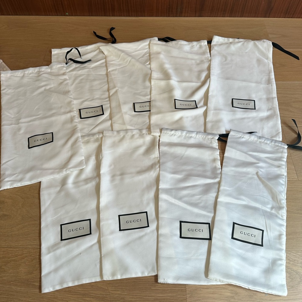 Gucci Shoe Dust Bags Assorted Set of 11